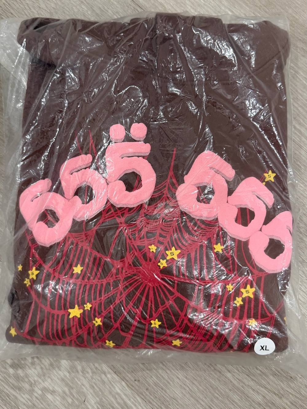 Spider Web hoodie Og brown